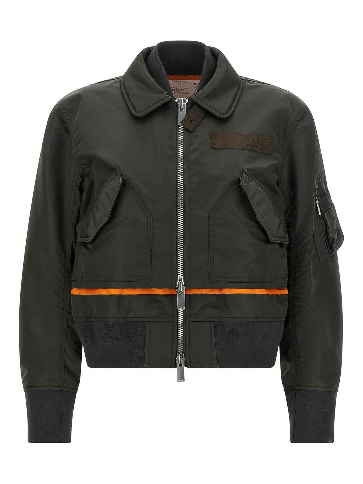 Sacai Manteau Au Genou - Vert