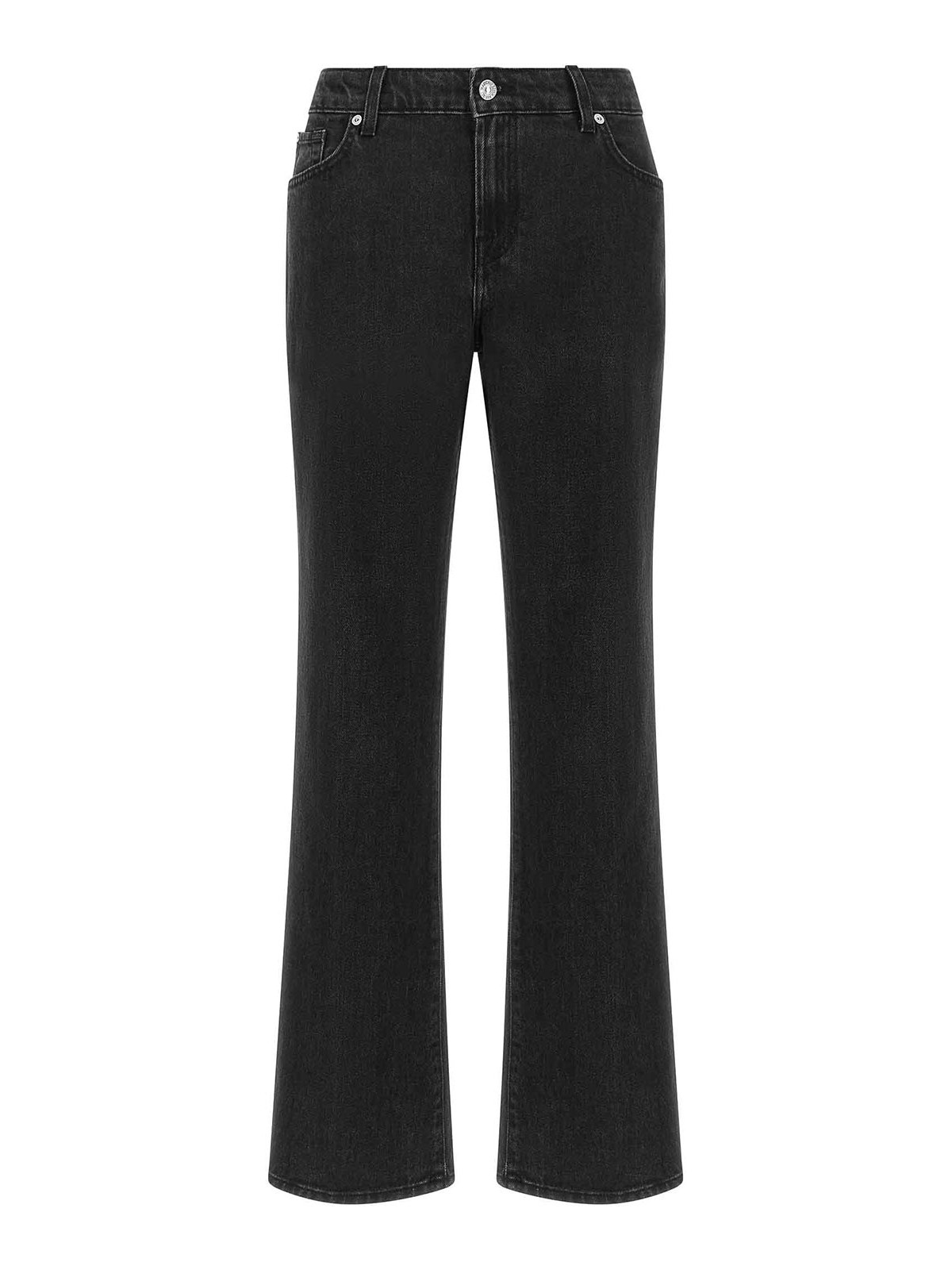 7 For All Mankind Jean Évasé - Noir