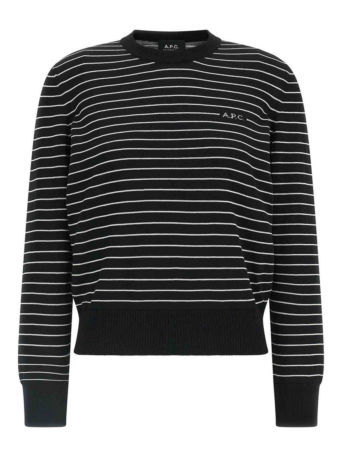 A. P.C. Pull Col Rond - Blanc
