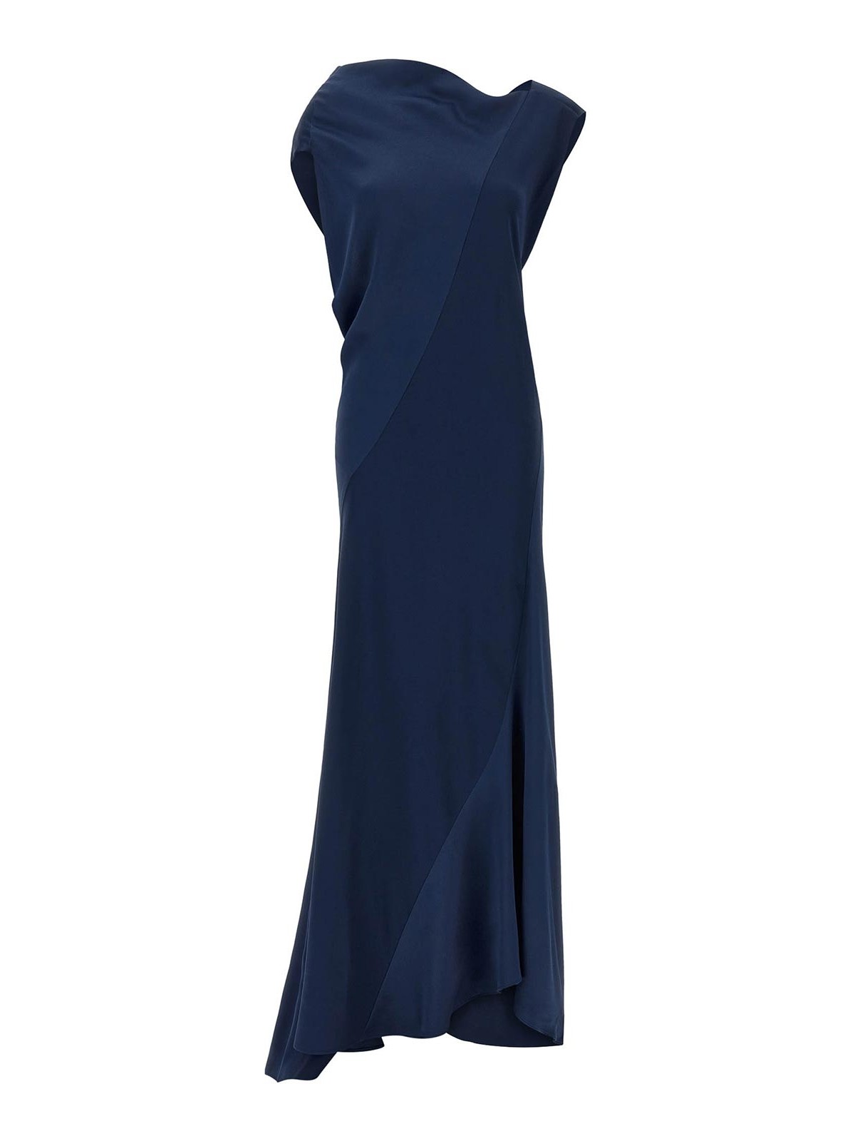Alberta Ferretti Robe Au Genou - Bleu