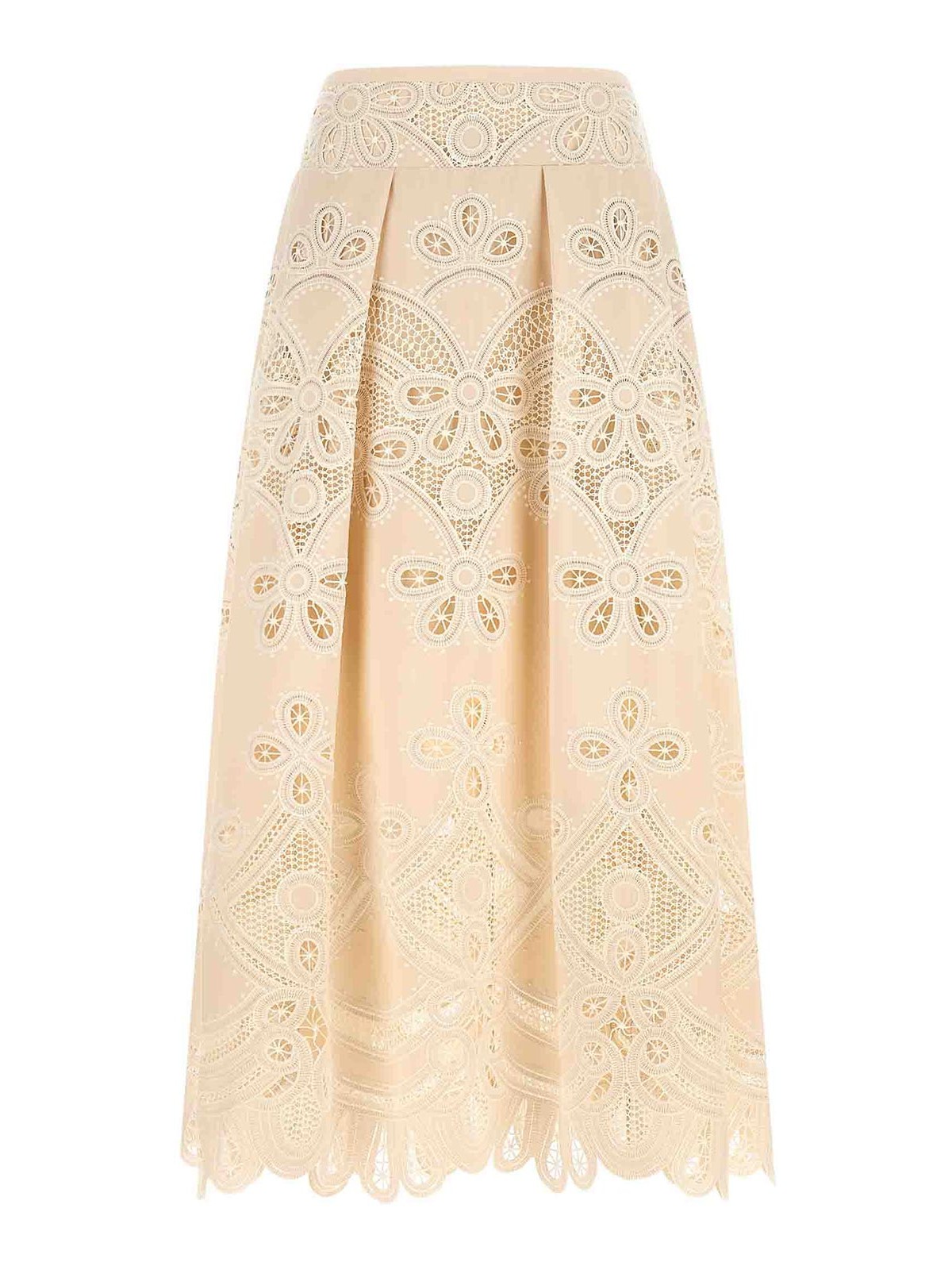 Elie Saab Jupe Midi - Blanc