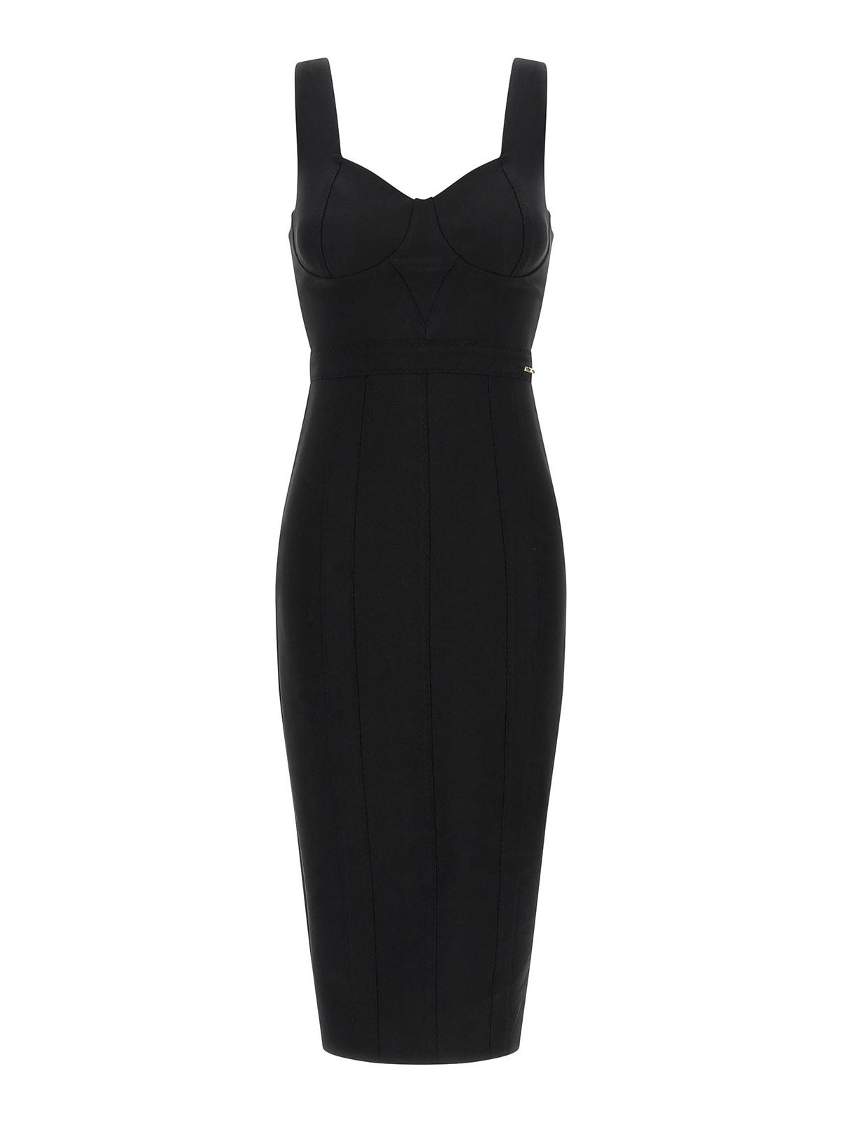 Elisabetta Franchi Robe Au Genou - Noir