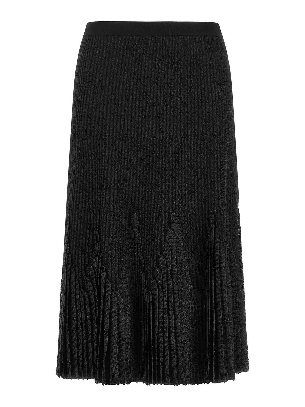 Elisabetta Franchi Jupe Midi - Noir
