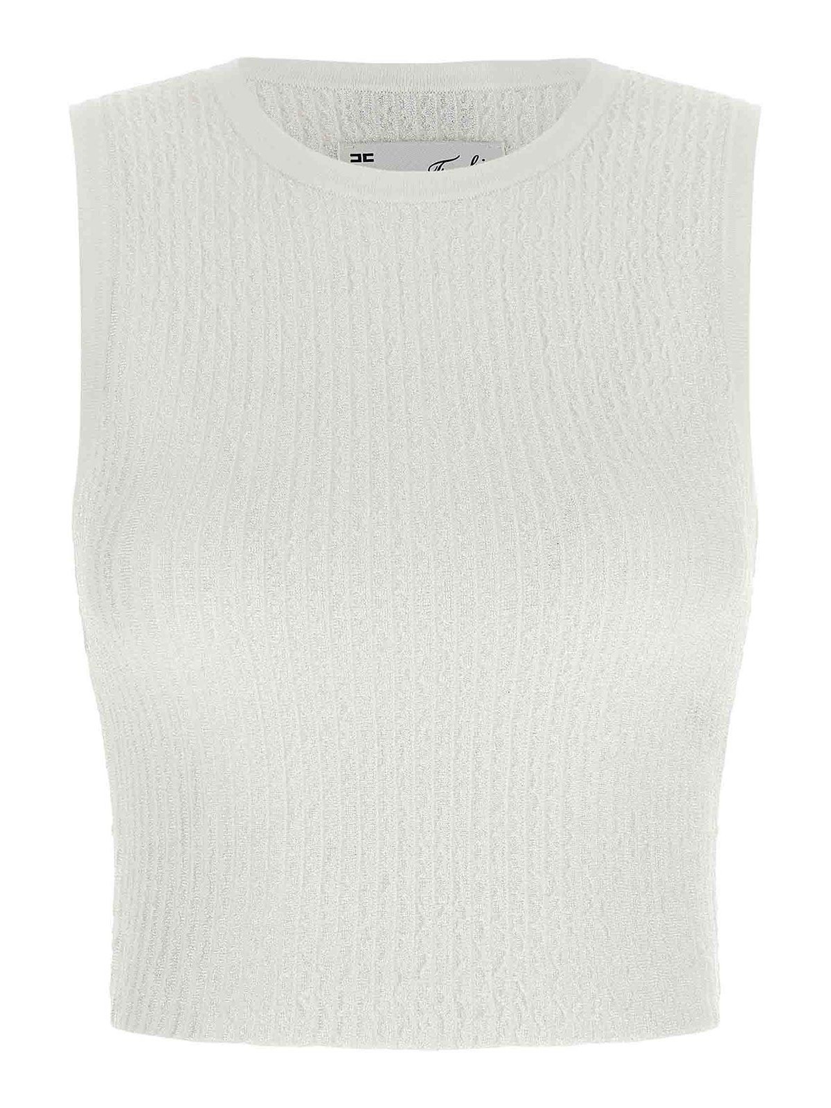 Elisabetta Franchi Top - Blanc