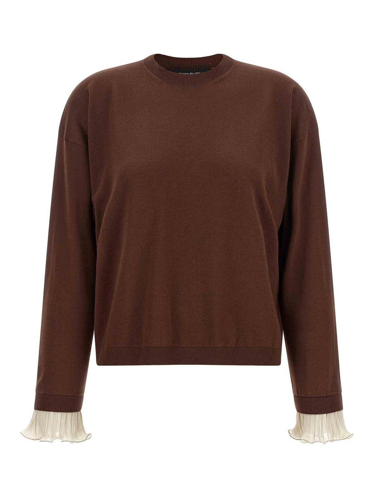 Fabiana Filippi Pull Col Rond - Marron