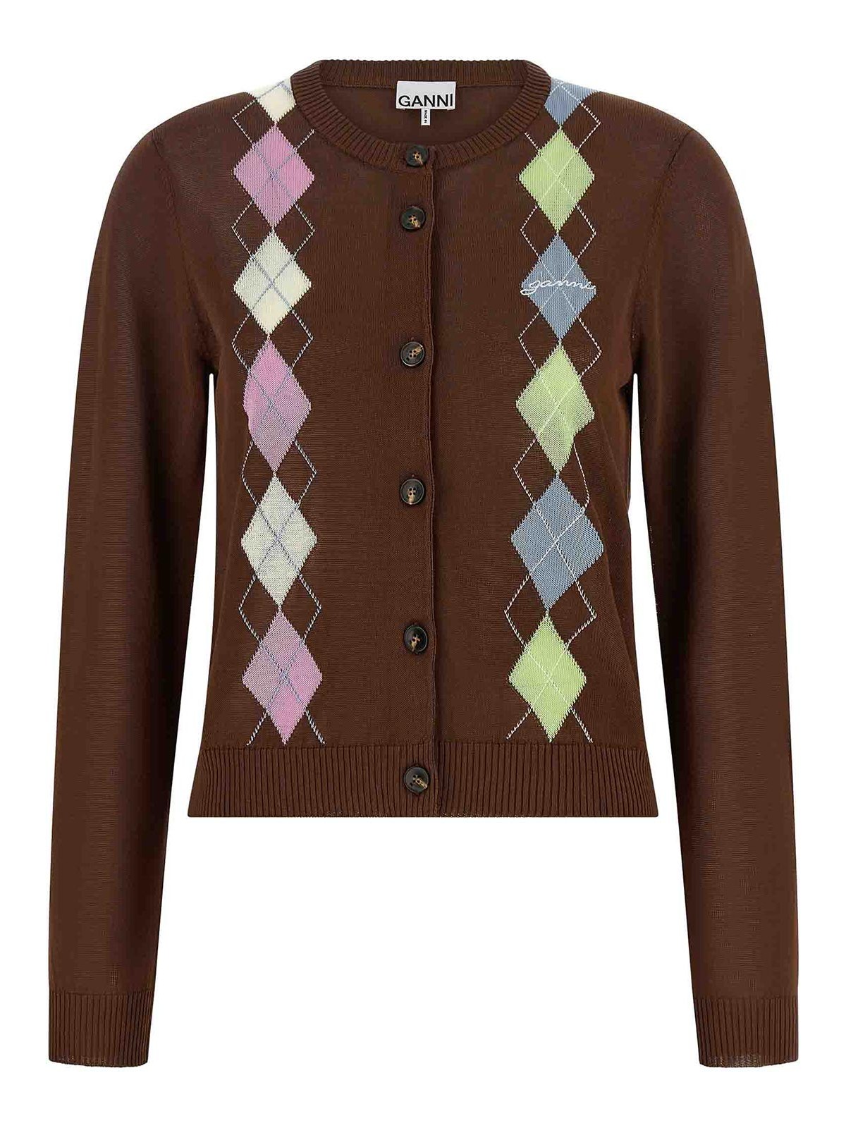 Ganni Cardigan - Marron