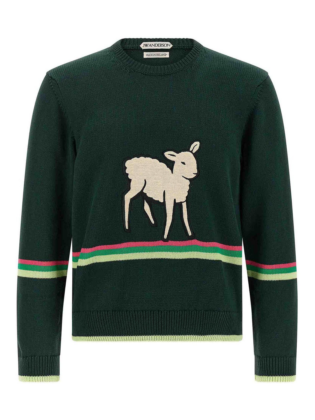 J. W. Anderson Pull Col Rond - Vert