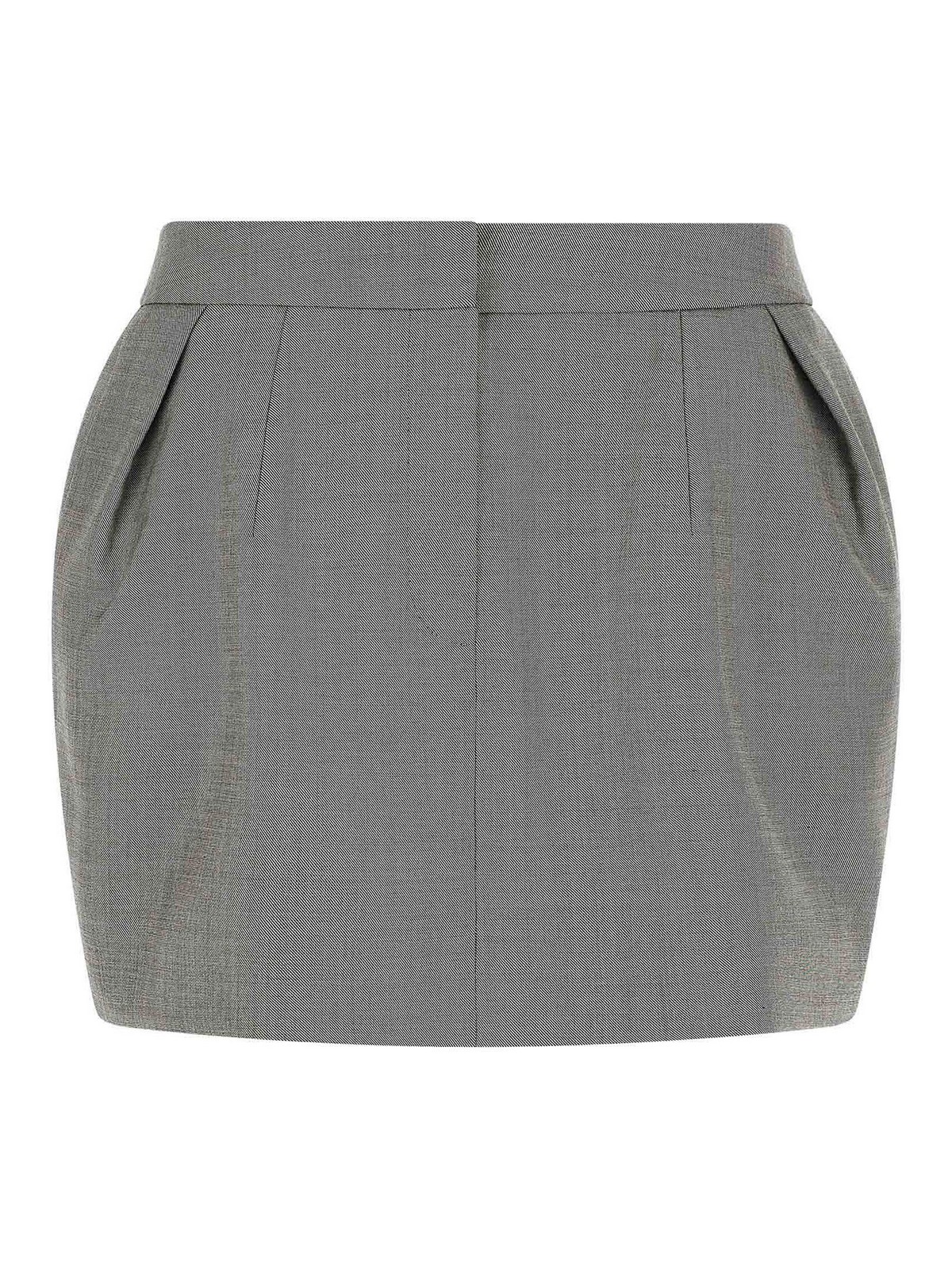 Magda Butrym Mini Jupe - Gris