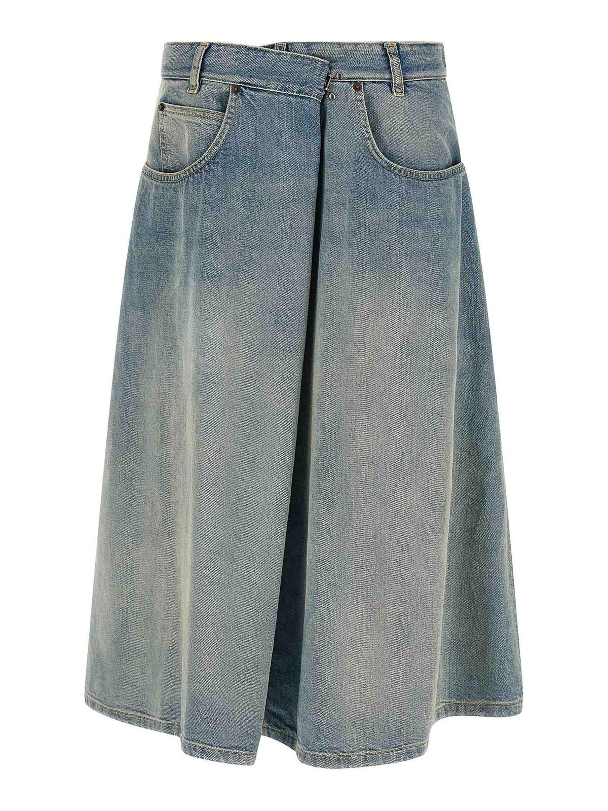 Maison Margiela Jupe Midi - Bleu Clair