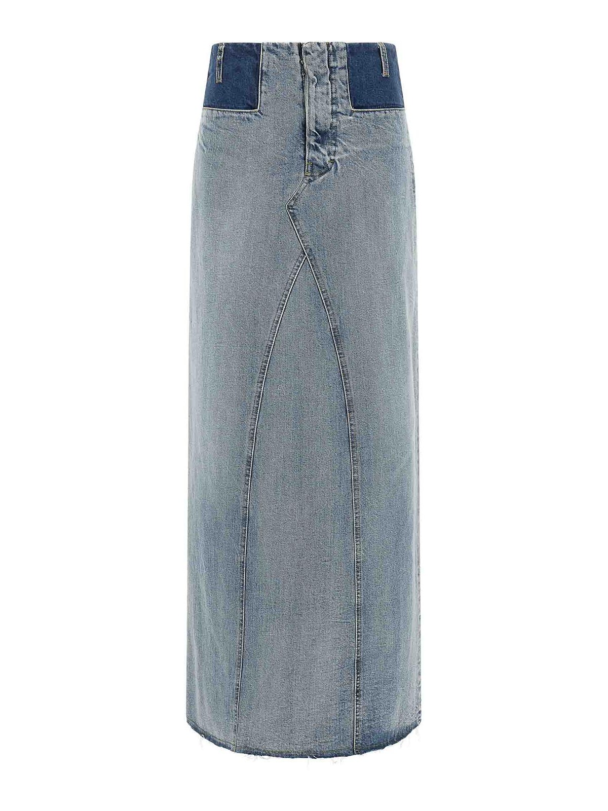 Maison Margiela Jupe Midi - Bleu Clair