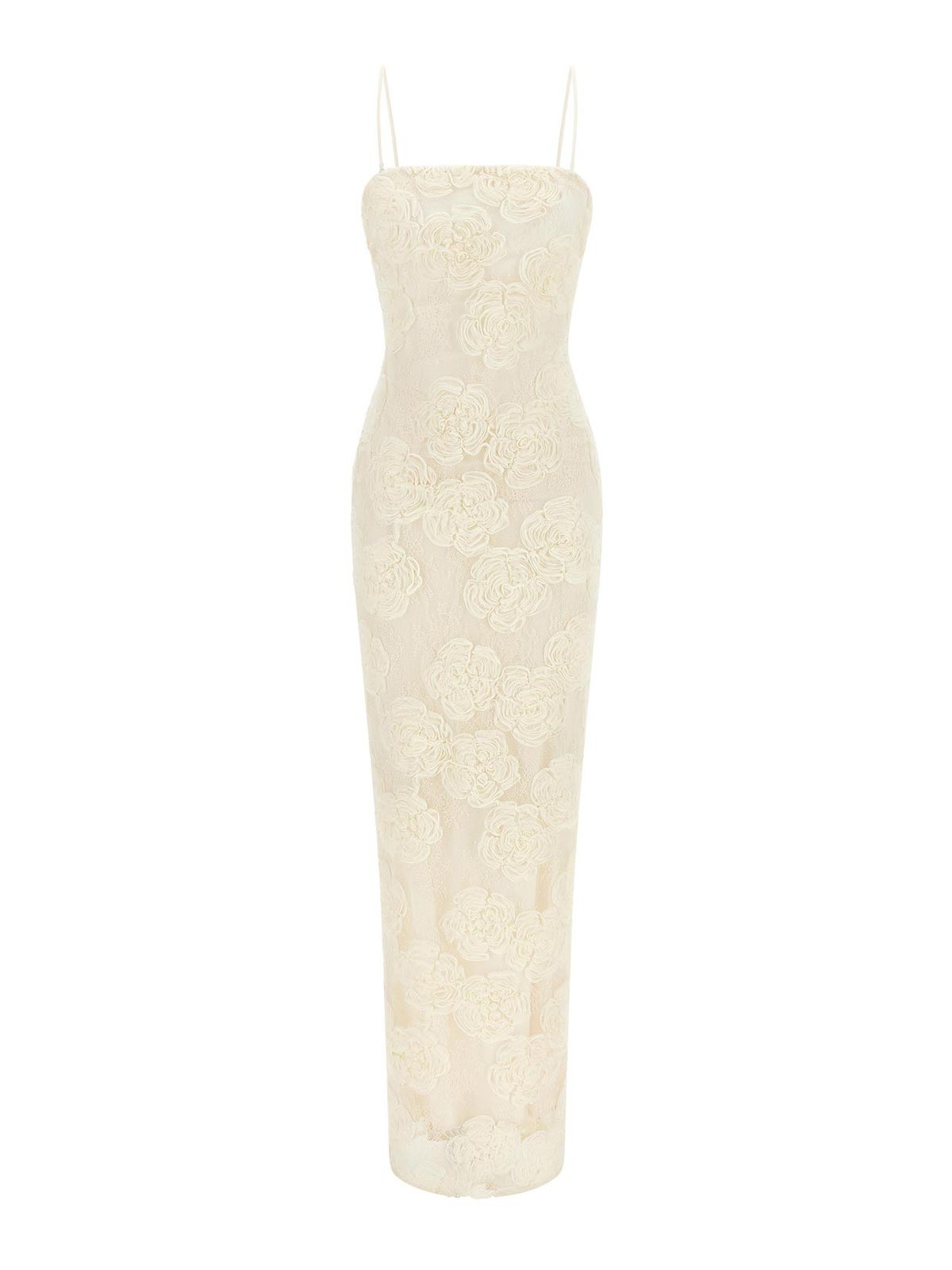Rotate Birger Christensen Robe Au Genou - Blanc