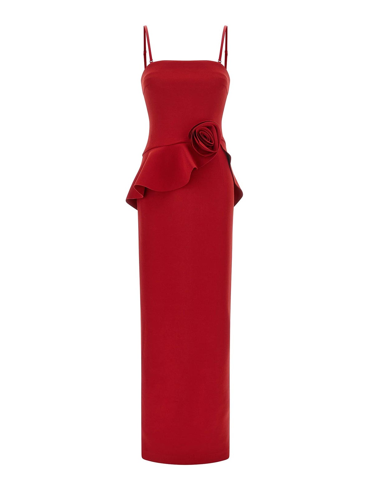 Rotate Birger Christensen Robe Au Genou - Rouge
