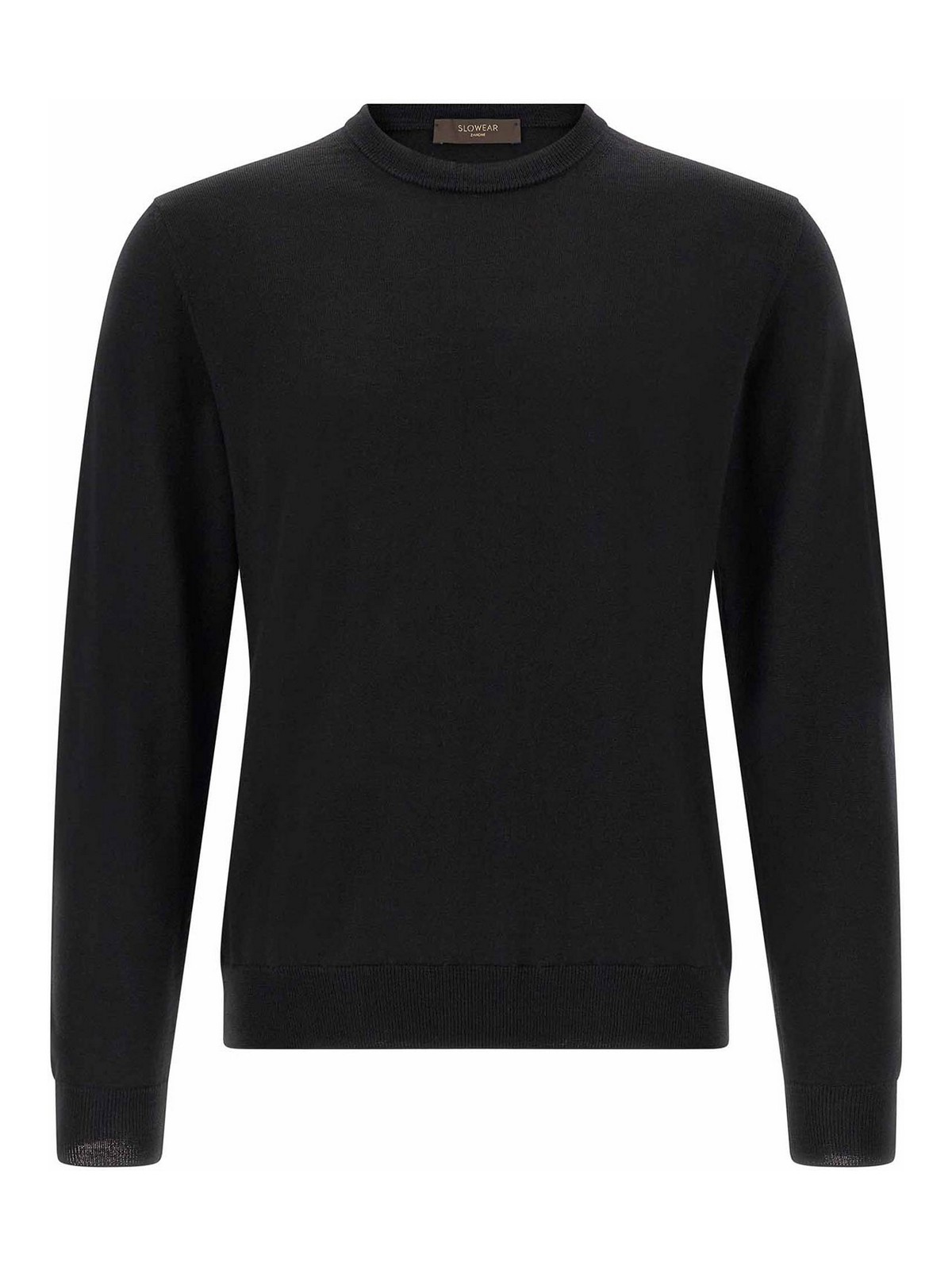 Zanone Pull Col Rond - Noir
