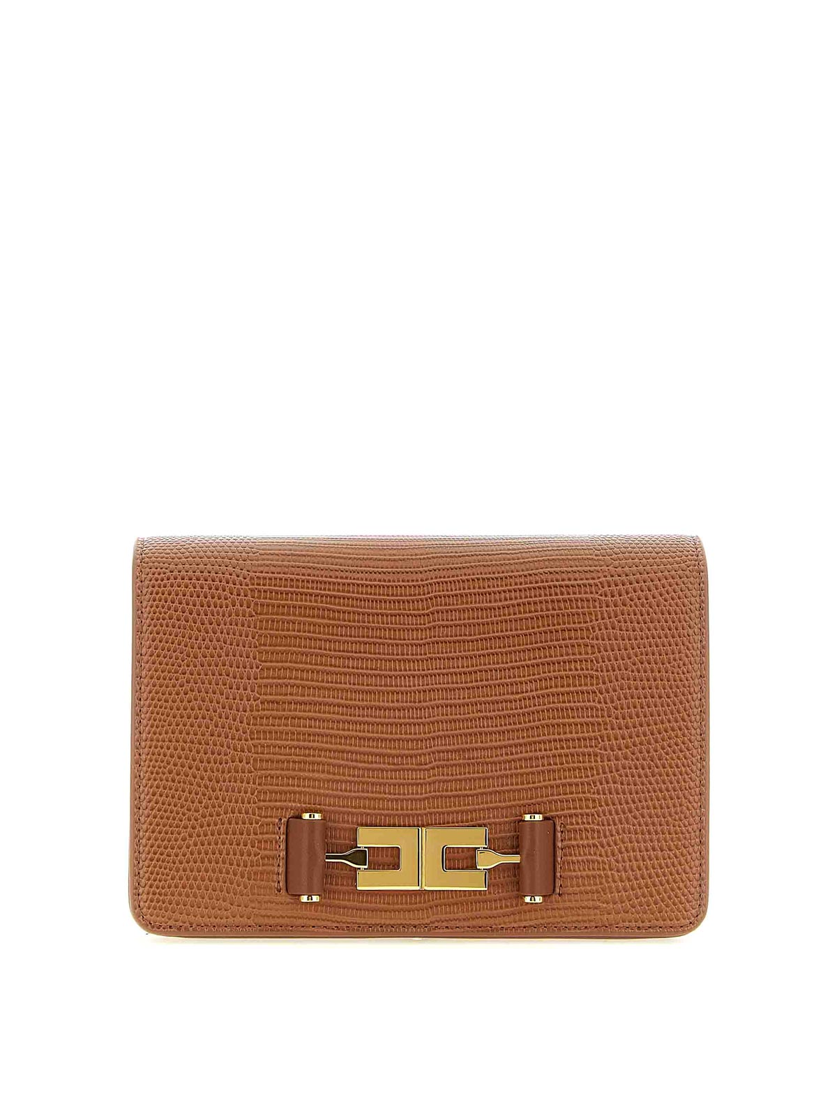 Elisabetta Franchi Sac Bandoulière - Marron