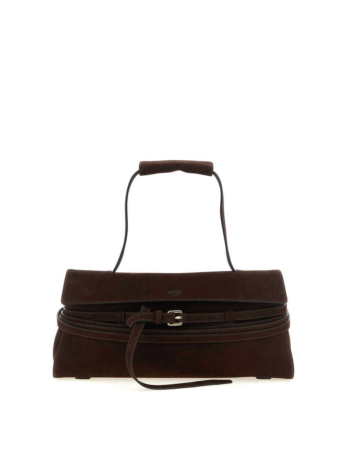 Moschino Sac Porté Épaule - Marron
