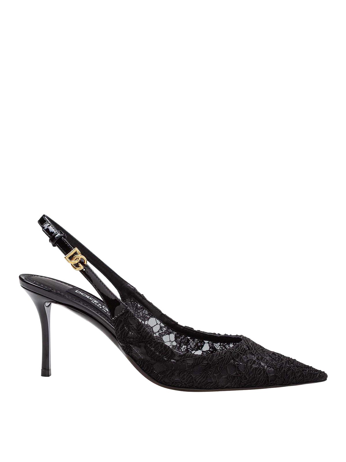 Dolce & Gabbana Slingback Lace In Black