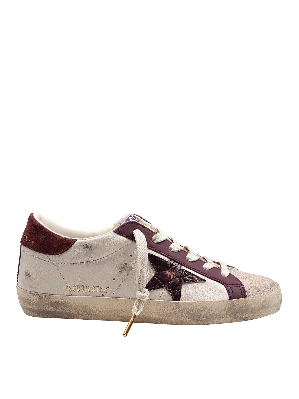 Golden Goose Super Star Sneakers In Leather And Suede In Multicolour