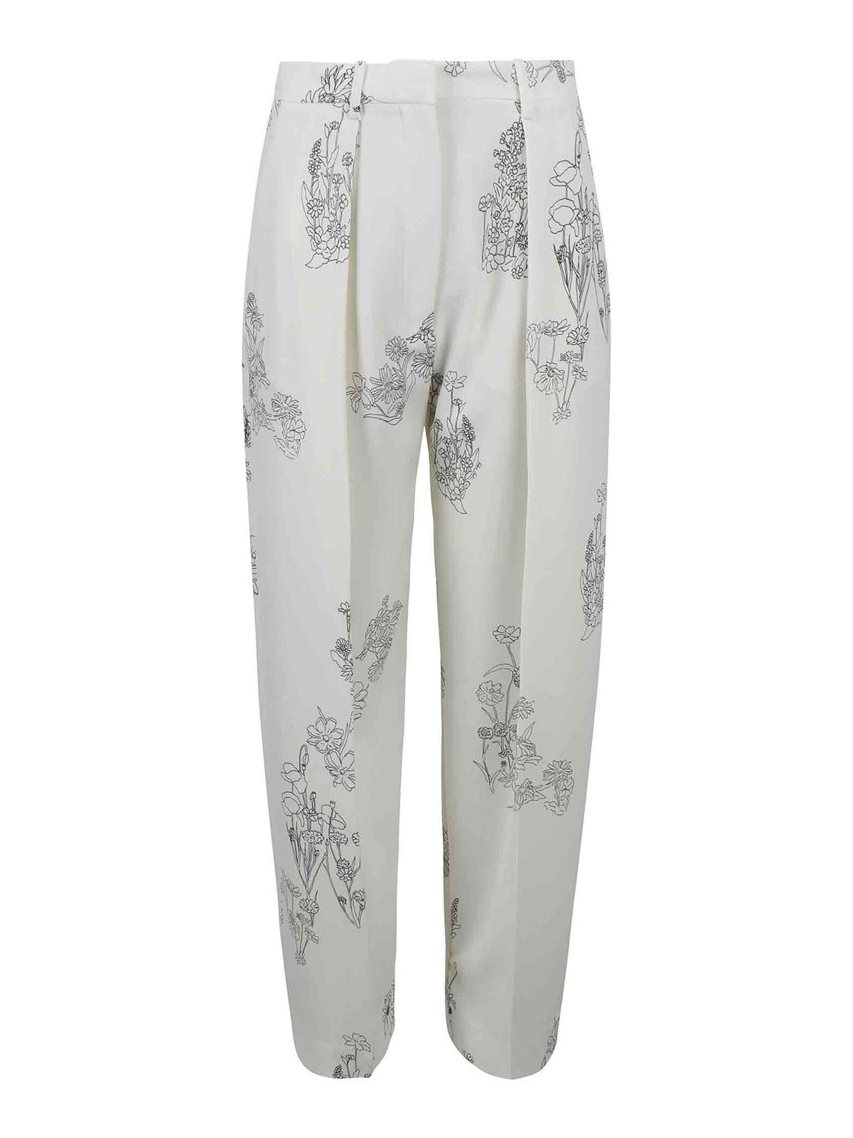 Victoria Beckham Pantalons Décontractés - Blanc