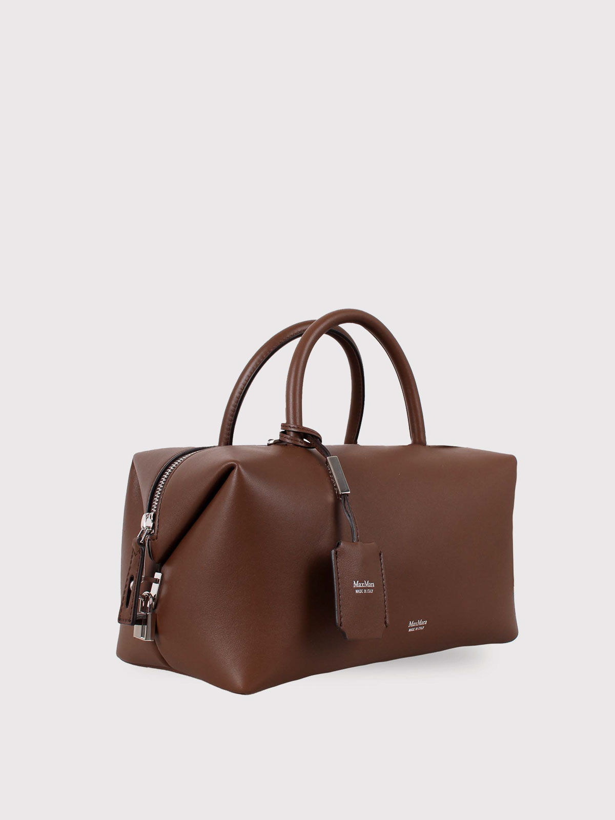 Max Mara Medium Holdallm Top Case Hand Bag In Brown
