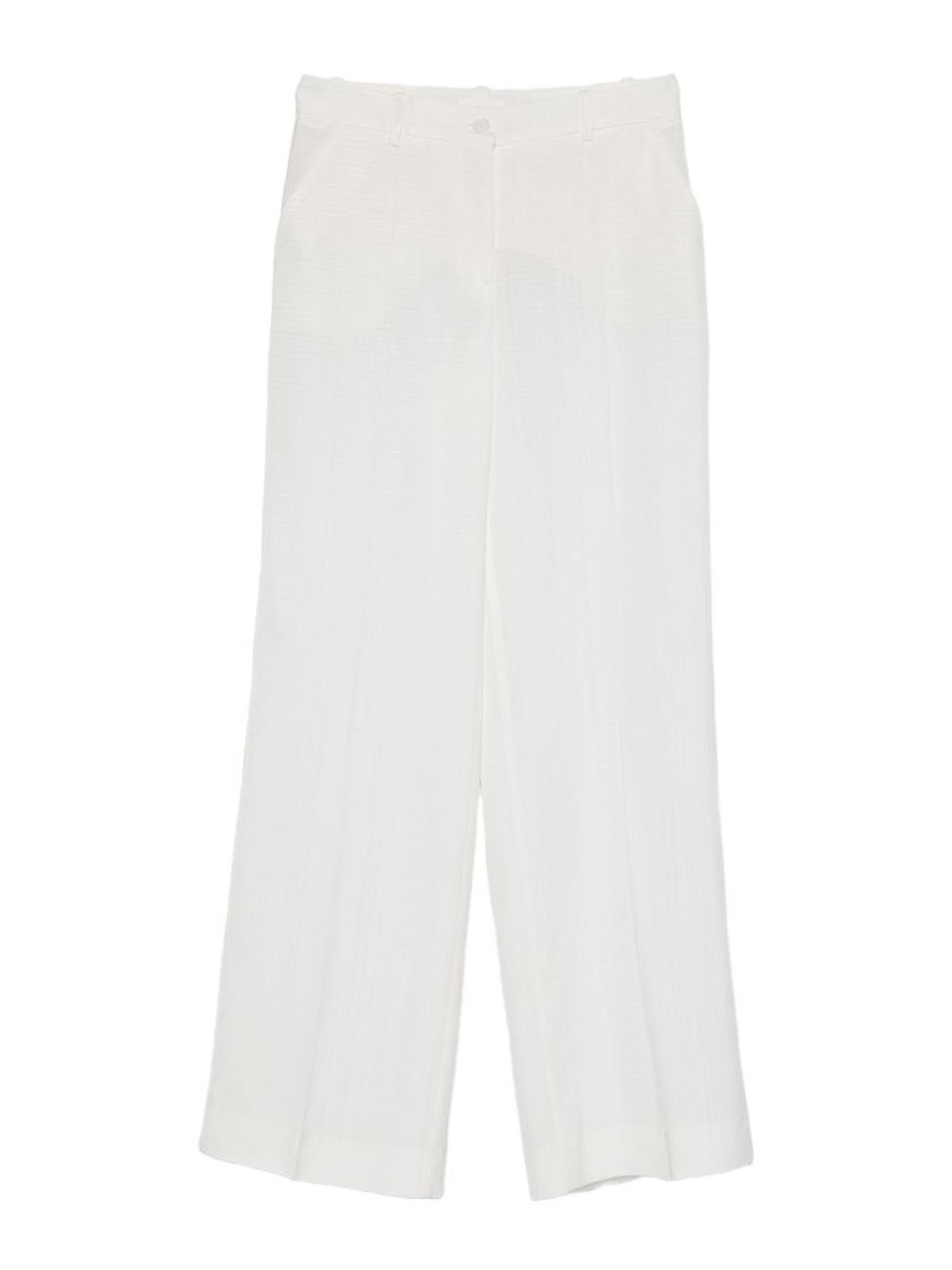 P.a.r.o.s.h Flared Trousers In White