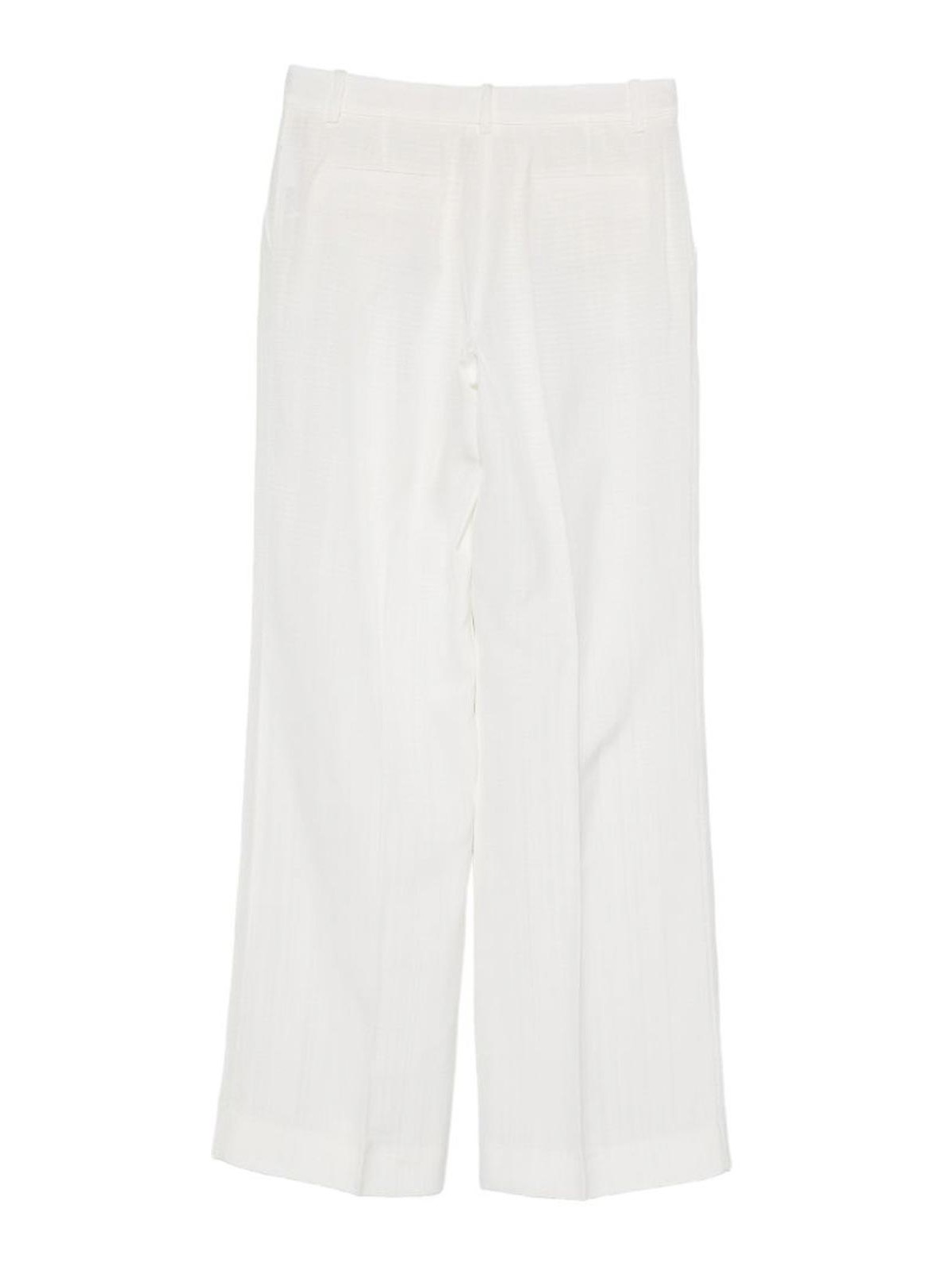 P.a.r.o.s.h Flared Trousers In White