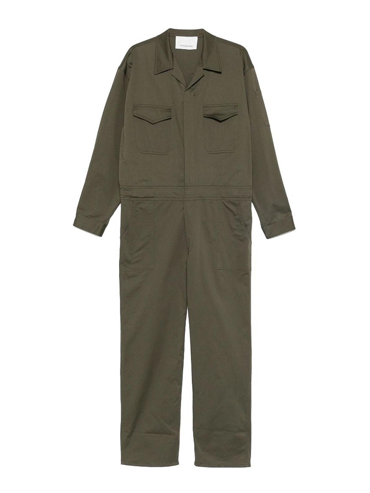 The Frankie Shop Ardea Utility Jumpsuit In Dark Green