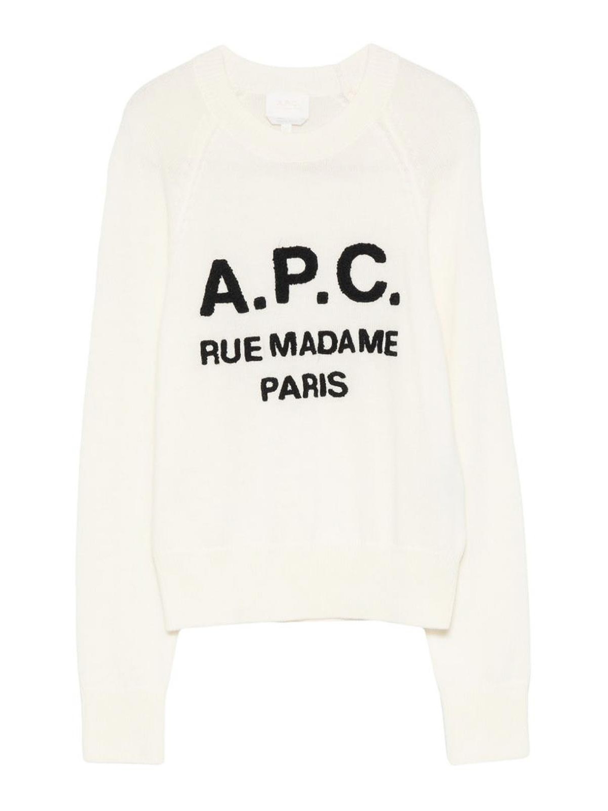 A. P.C. Pull Col Rond - Crème