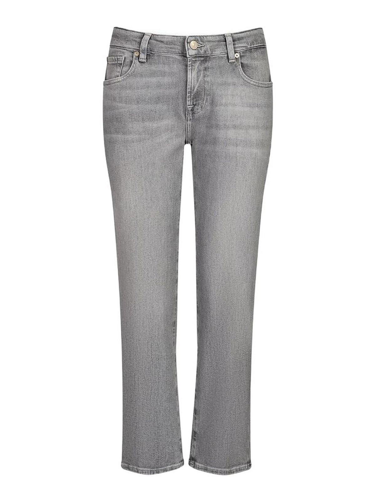 7 For All Mankind Jean Droit - Gris