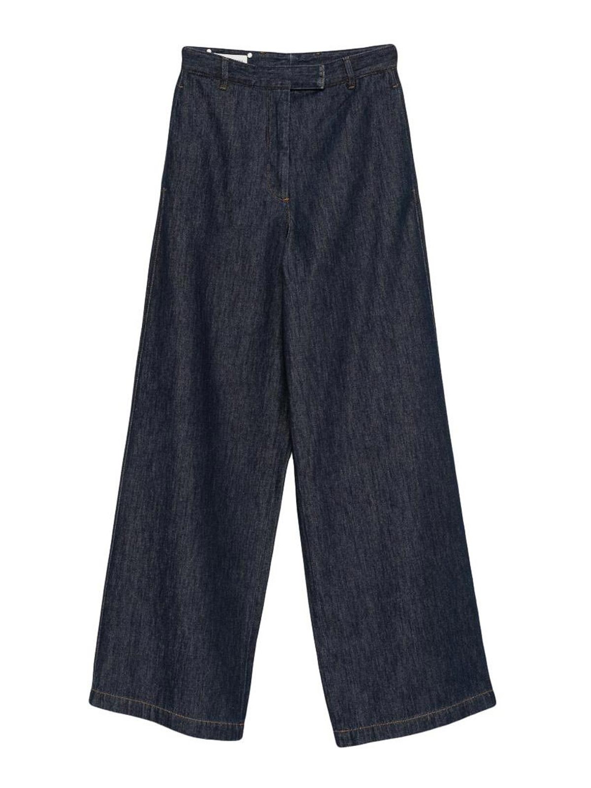 Dries Van Noten Penn Jeans With Logo Patch In Blue
