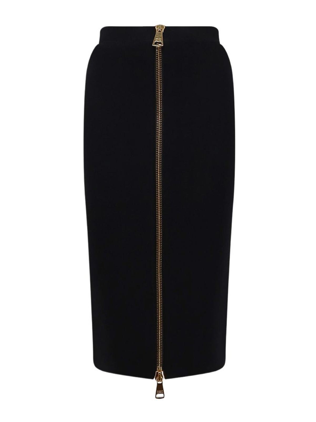 Elisabetta Franchi Jupe Midi - Noir