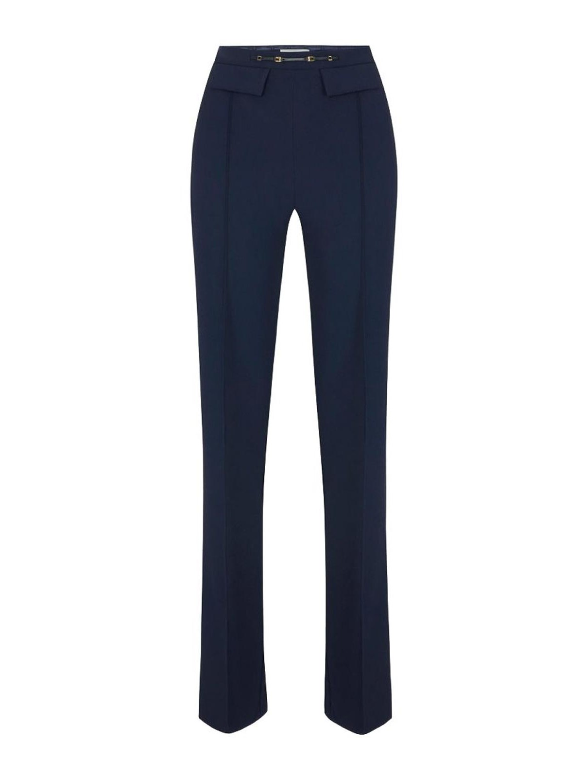 Elisabetta Franchi Pantalons Décontractés - Bleu Foncé