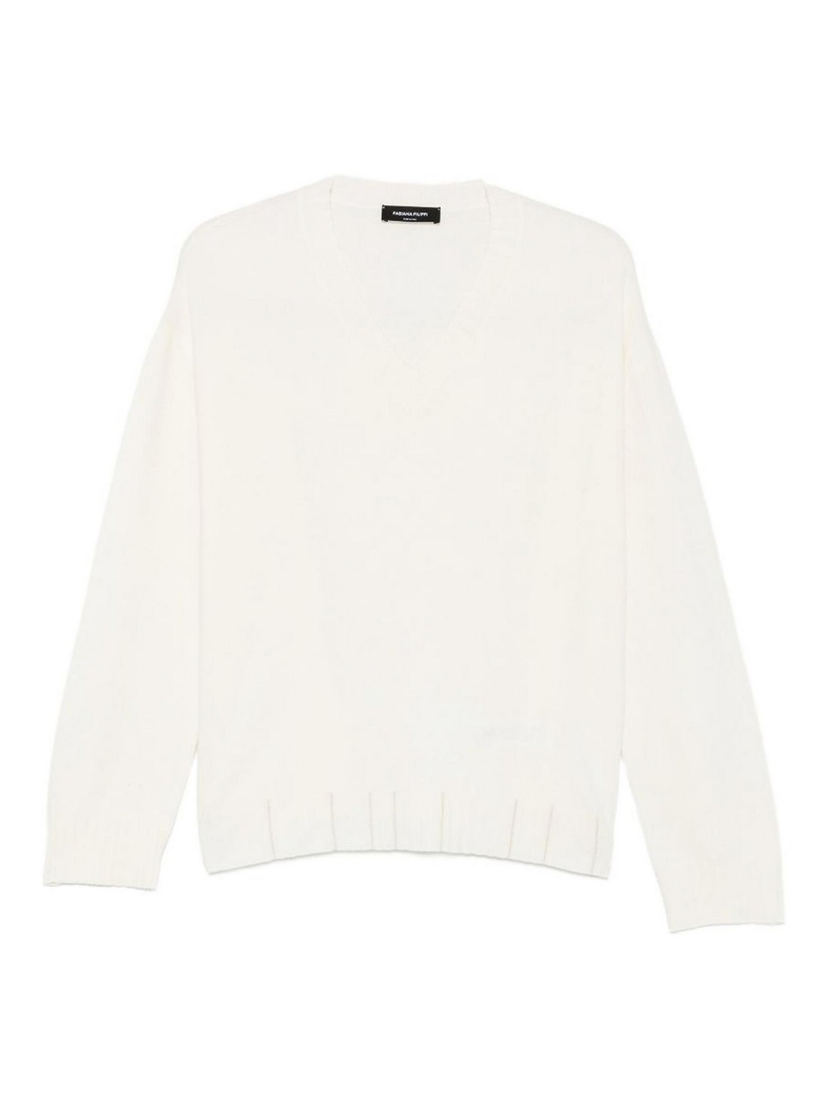 Fabiana Filippi Pull Col Rond - Blanc