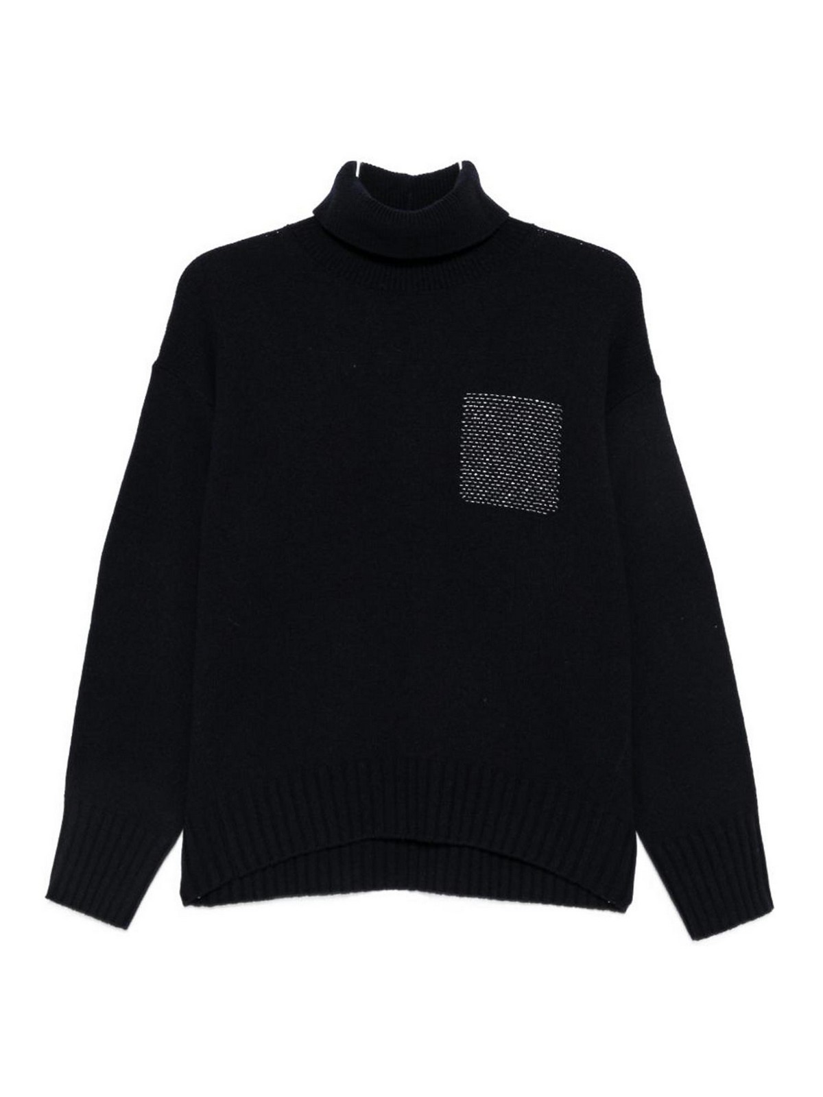 Peserico Pull Col Roulé - Bleu