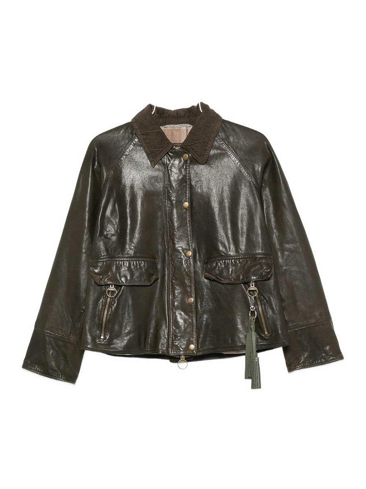 The jack and jackie leathers Blouson En Cuir - Vert