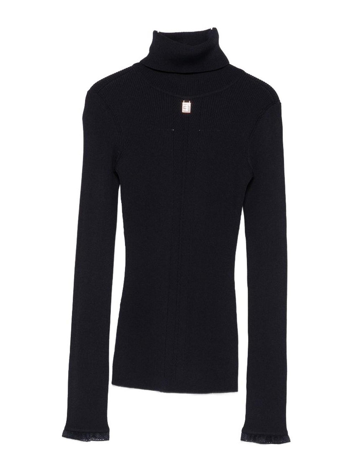 Elisabetta Franchi Pull Col Roulé - Bleu