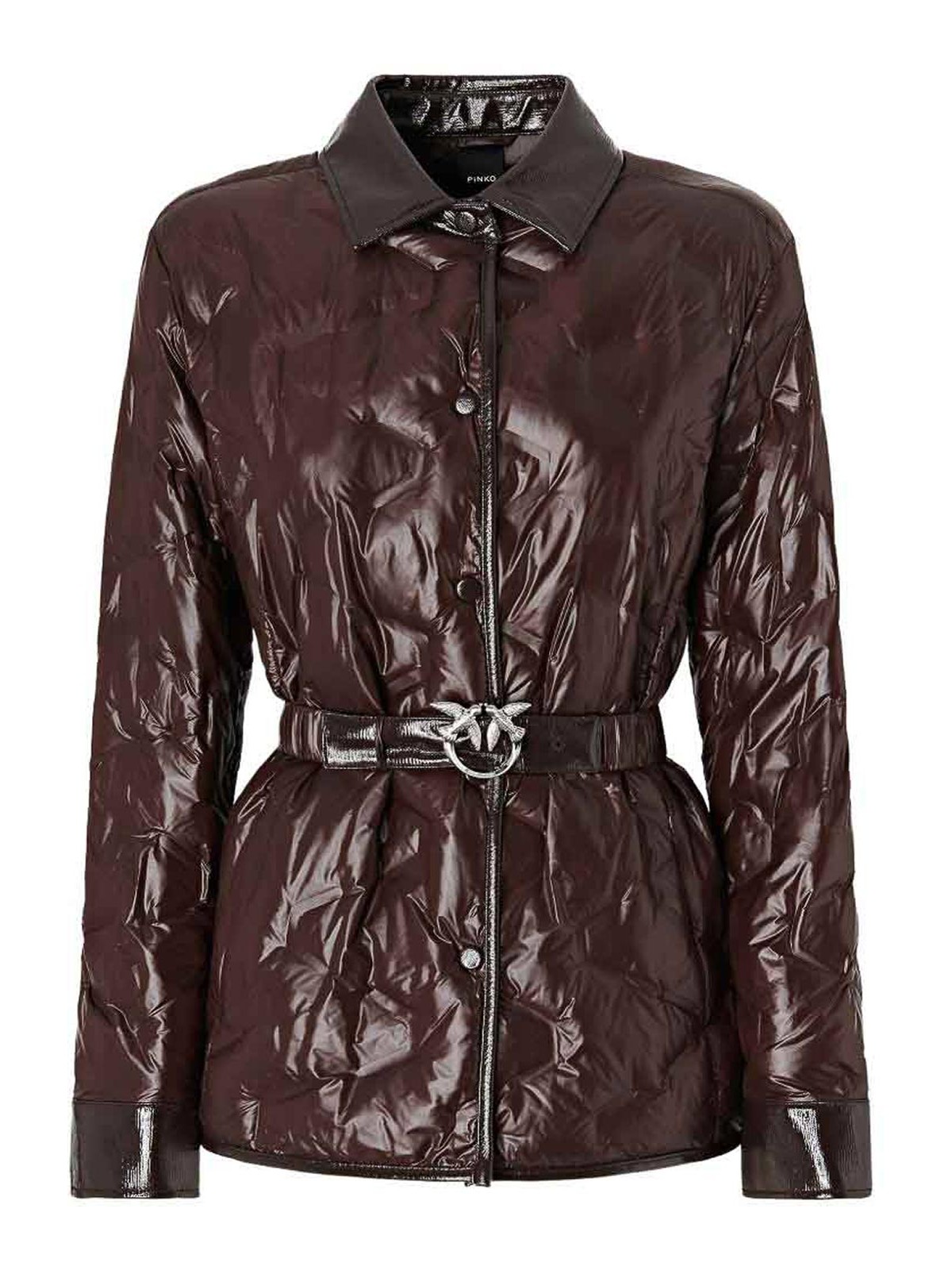 Pinko Blouson Rembourré - Marron