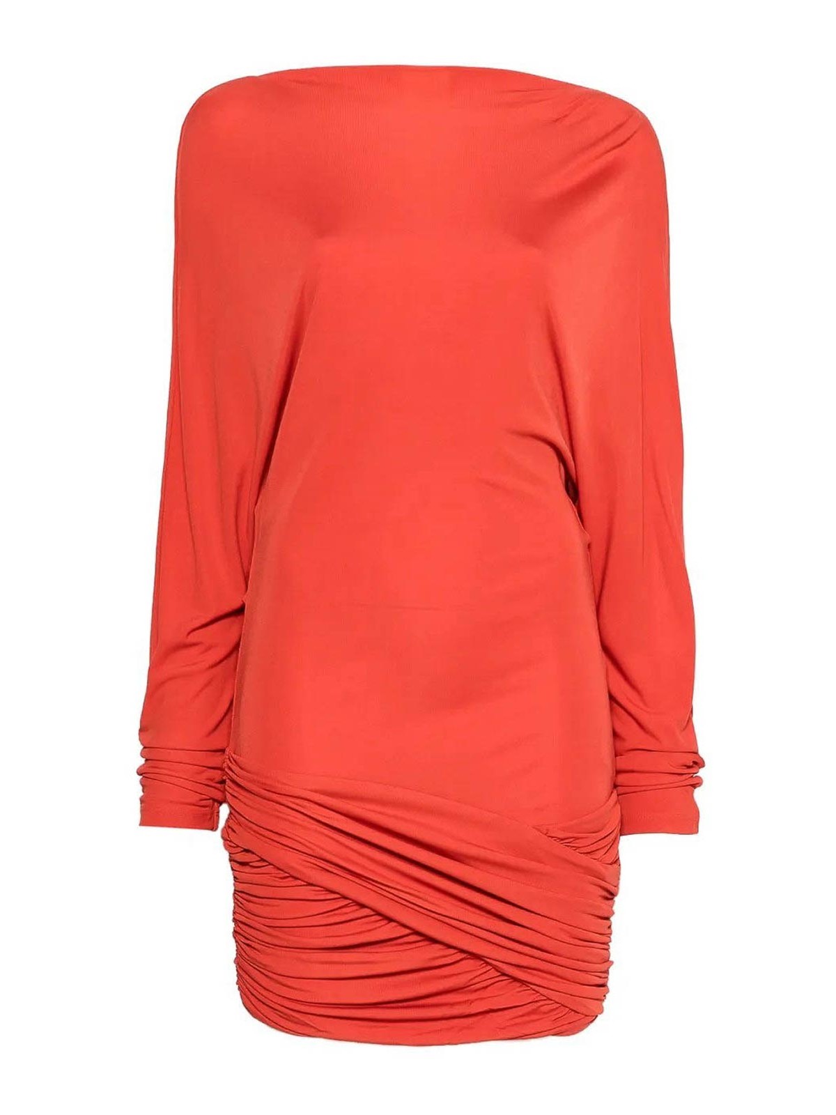 Christopher Esber Luna Draped Jersey Mini Dress In Silver