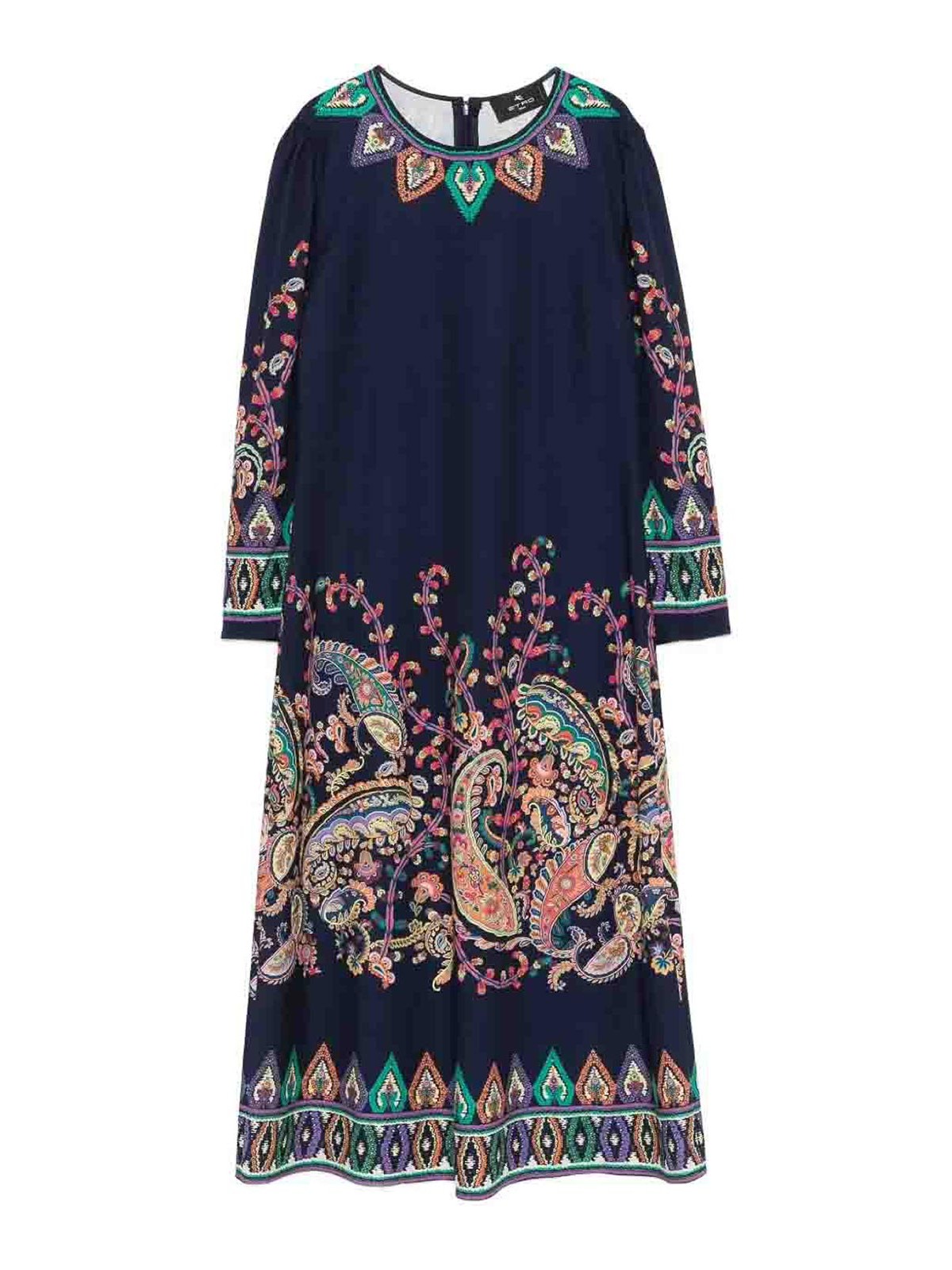 Etro Pull Col Rond - Bleu