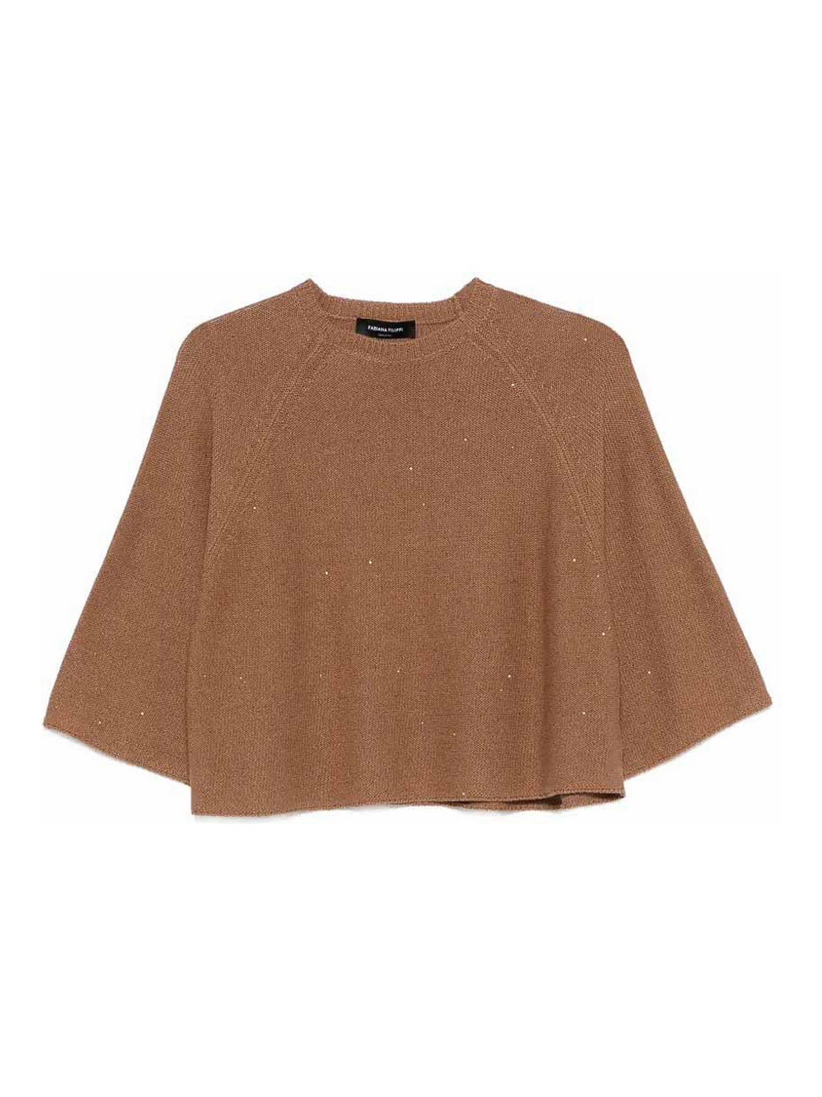 Fabiana Filippi Pull Col Rond - Marron