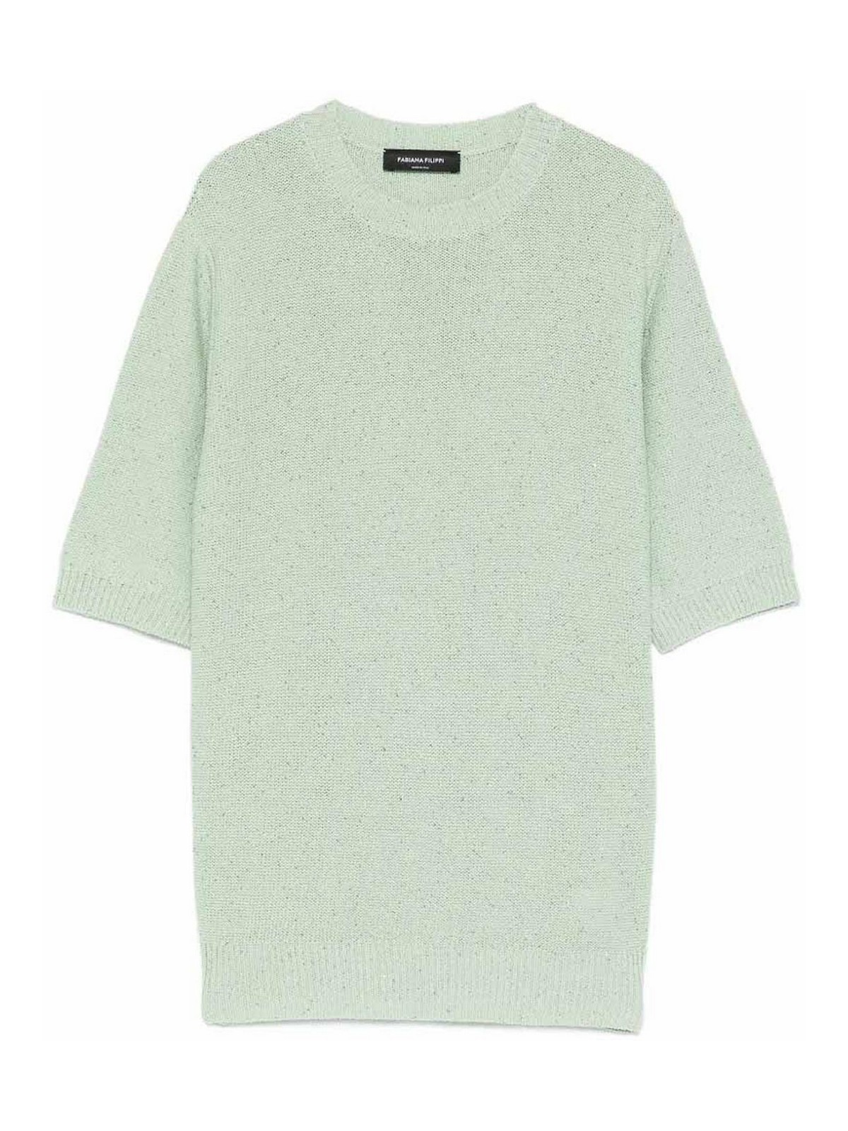 Fabiana Filippi Pull Col Rond - Vert