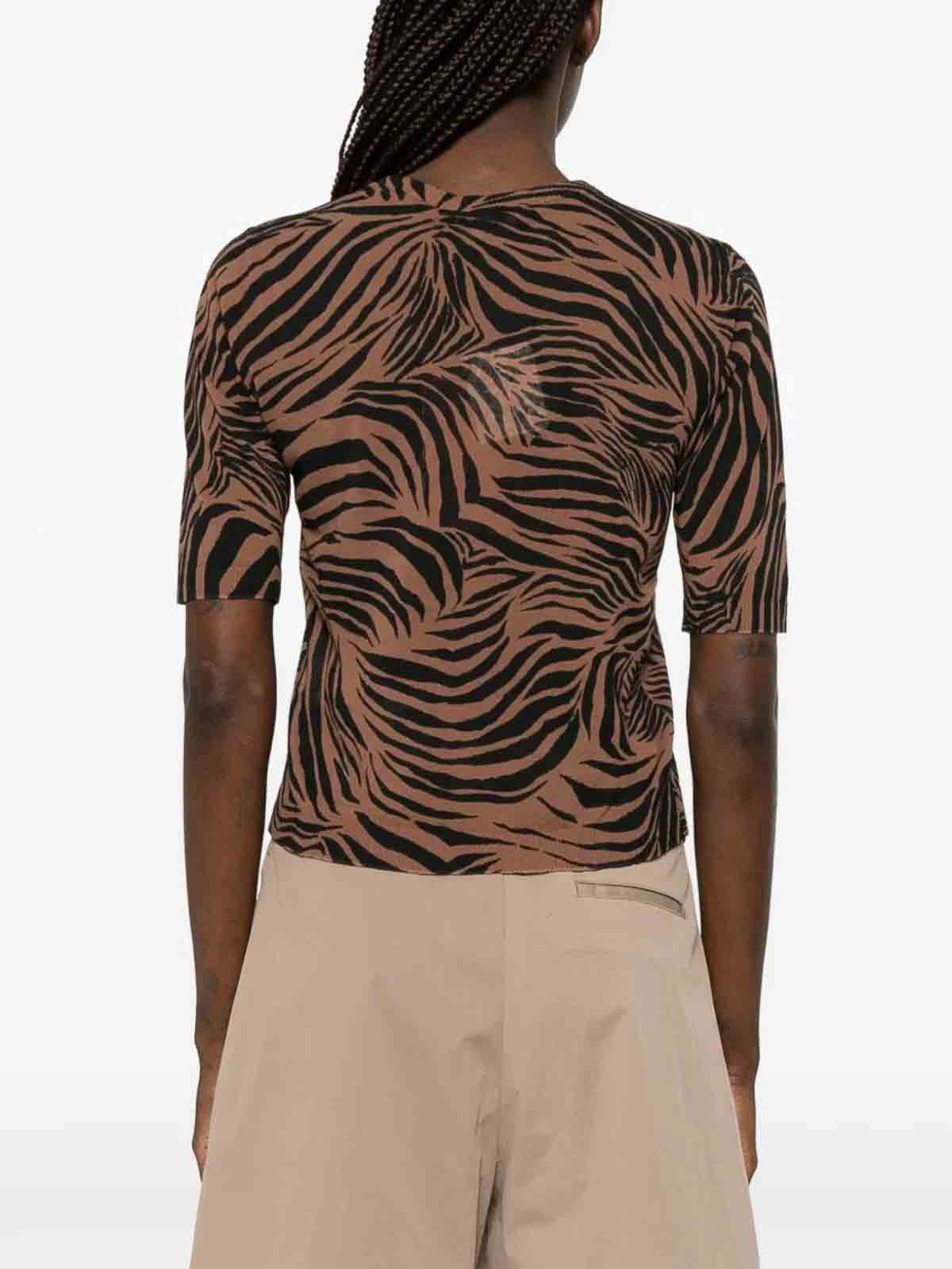 Max Mara T-shirt In Brown