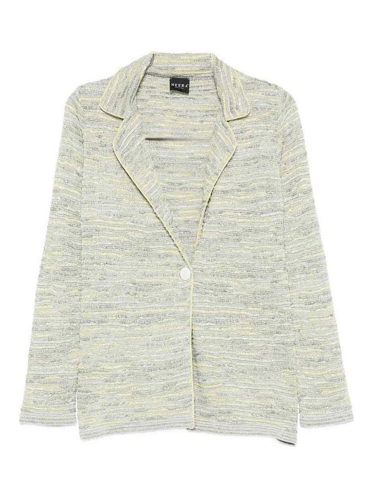Neera 20.52 Knit Jacket In Silver