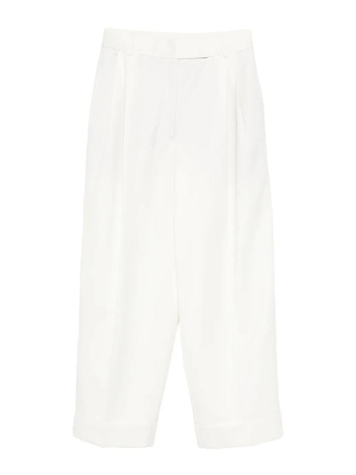 Rohe Pantalons Décontractés - Blanc