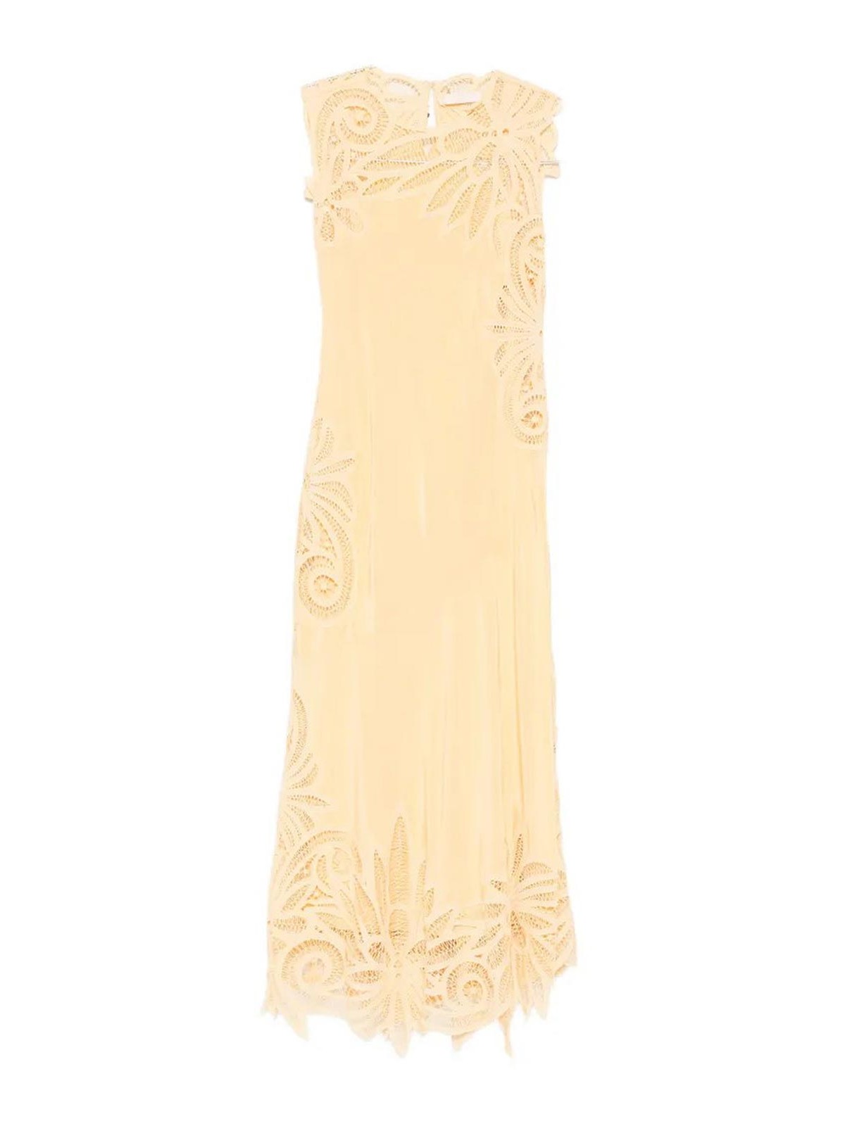 Ulla Johnson Robe Au Genou - Jaune