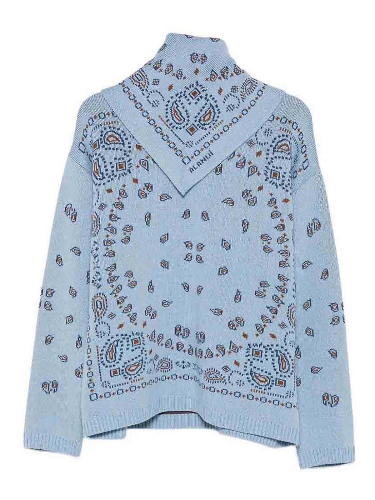Alanui Pull Col Rond - Bleu Clair