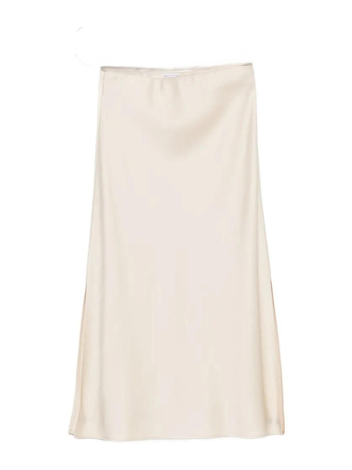 Brunello Cucinelli Jupe Midi - Blanc