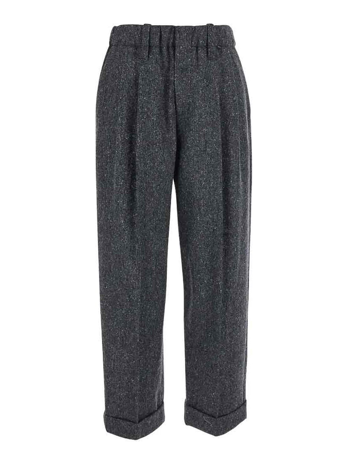 Brunello Cucinelli Pantalons Décontractés - Gris