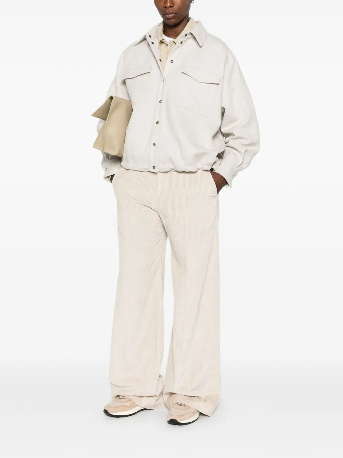 Brunello Cucinelli Wool Blouson In White