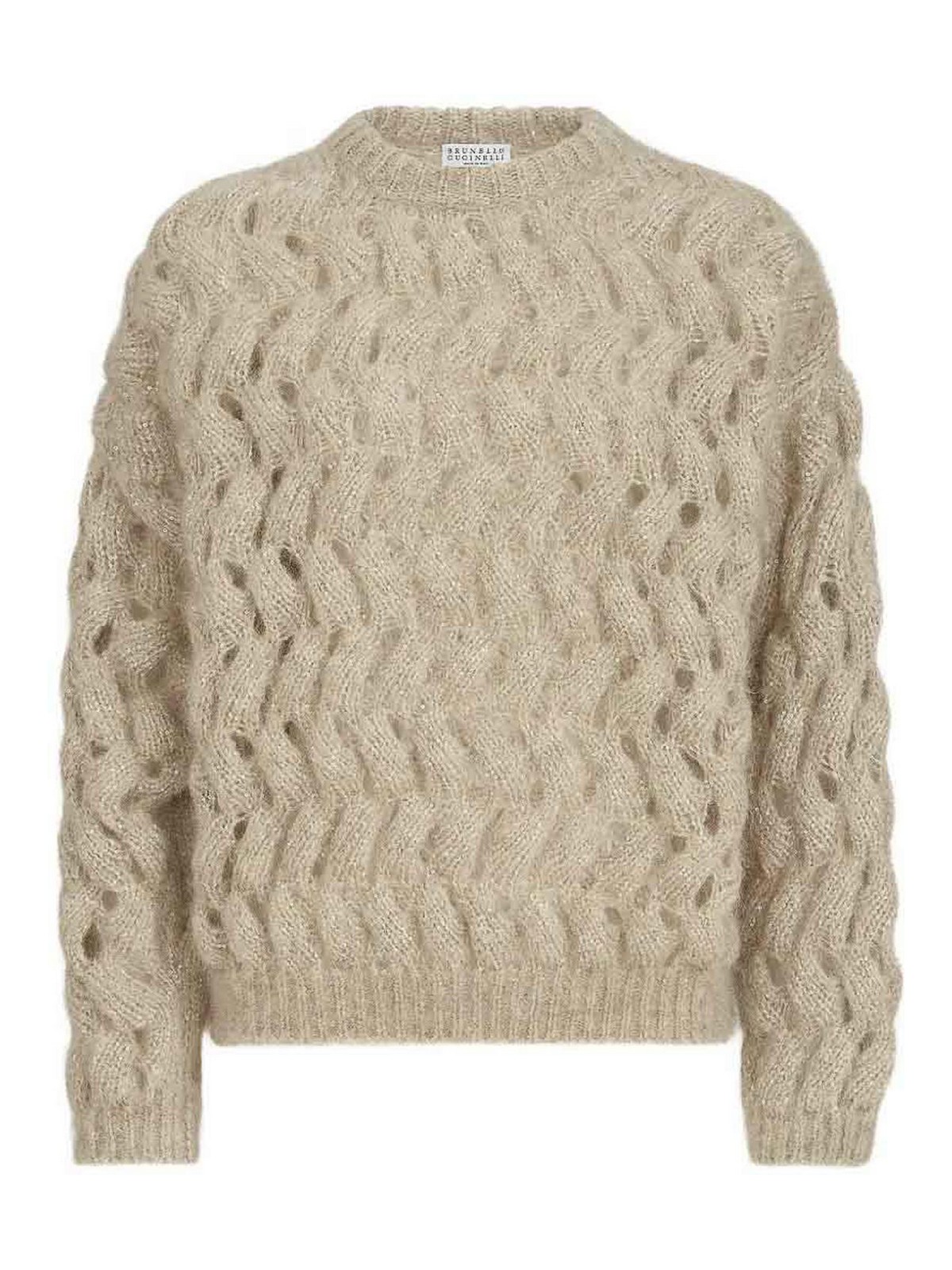 Brunello Cucinelli Pull Col Rond - Beige