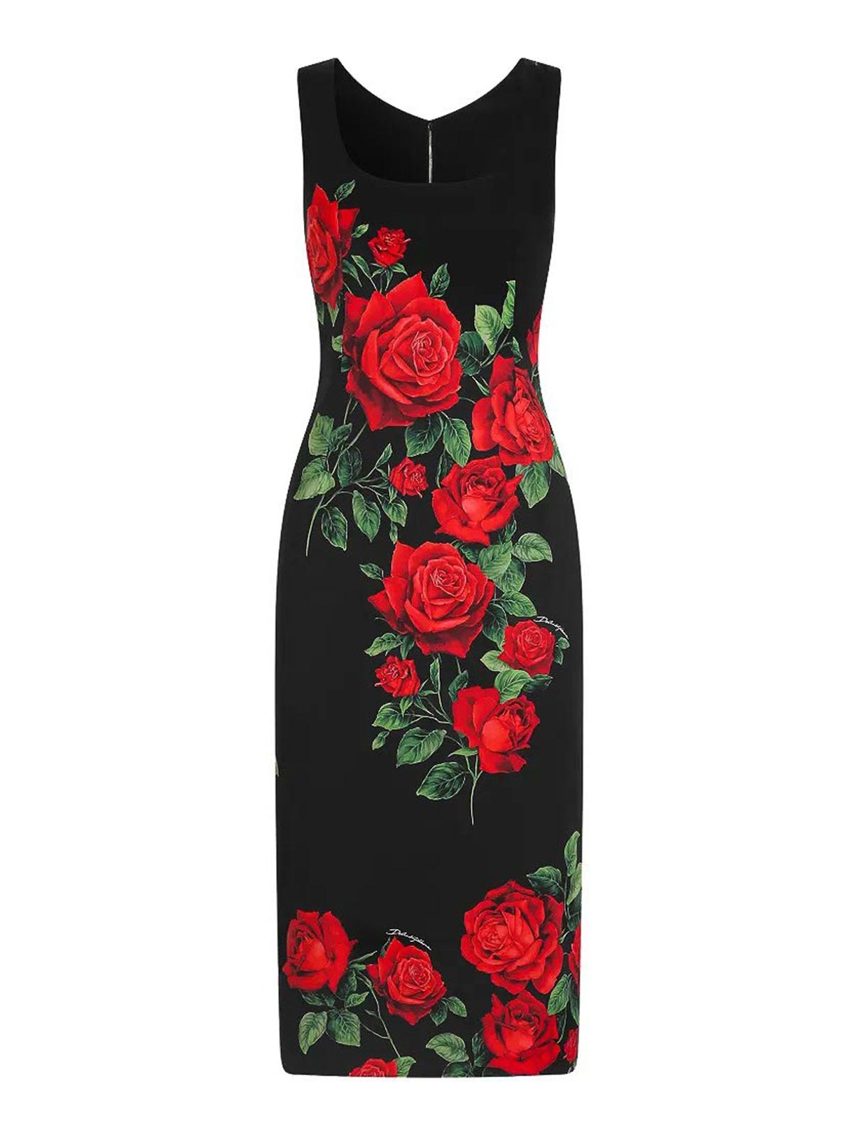 Dolce & Gabbana Midi Dress In Black